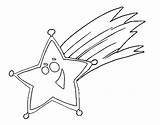 Estrella Cadente Fugaz Estrela Colorare Estel Acolore 4320p Streamen Natal sketch template
