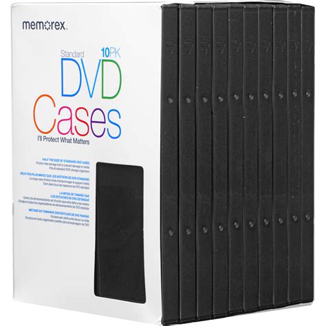 memorex dvd video cases  pack black  bh photo video