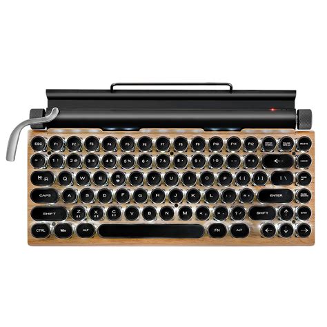 seeyeah mechanical bluetooth keyboard  key vintage typewriter style