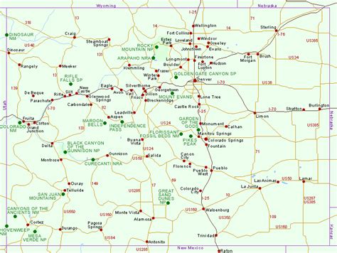 colorado map toursmapscom