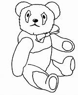 Simple Teddy Bear Coloring Objects Sheets Activity sketch template