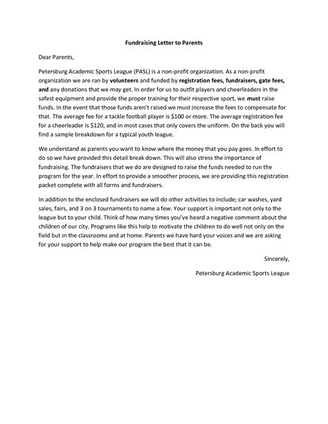 profit fundraising letter  nonprofit fundraising letter isnt