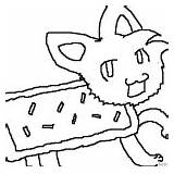 Coloring Pages Nyan Cat Fan Drawing Cute sketch template