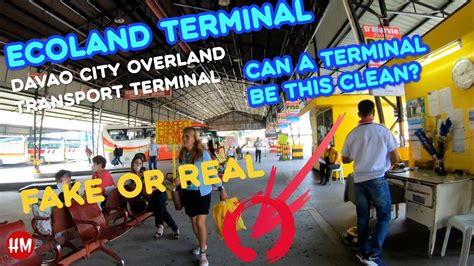 fake  real ecoland terminal   clean order walk  davao