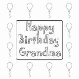 Grandma Coloring Granny Grandmother Freecoloring 70th Merry Nana sketch template