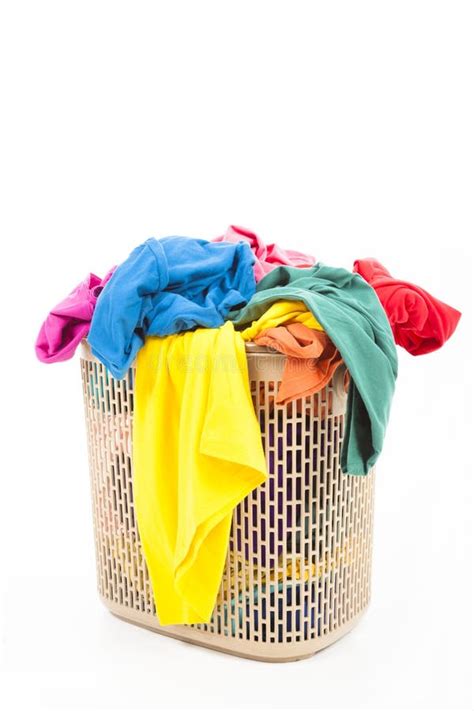 clothes   laundry basket stock image image  lots shirt