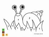 Snail Zahlen Schnecke Malen Nach Numbers Painting Motifs Particularly Suitable Smaller Deliberately Printing Template Pdf Children Open Click sketch template