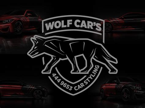 wolf cars logo design  altug karakahya  dribbble
