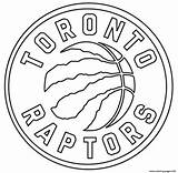 Nba Logo Toronto Coloring Raptors Pages Printable sketch template