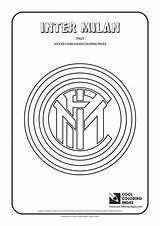 Inter Coloring Logo Milan Pages Soccer Logos Cool Clubs Team Italian Football Badge Club Ausmalbilder Fc Color Serie Ausmalen Desenho sketch template