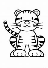 Coloring Tiger Head Getcolorings Tigger Pages sketch template