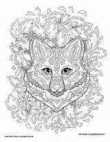 Fanciful Foxes Dover Sarnat Marjorie Haven Stamping sketch template