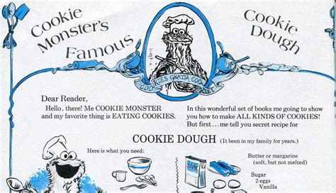 Cookie Monster Cookie Dough Lovefoodies