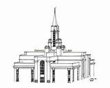 Temple Lds Bountiful sketch template