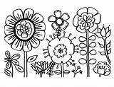 Flowers Colour Flower Coloring Pages Kids Printable Color sketch template