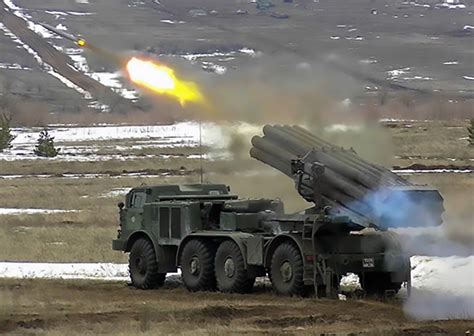 russia in war games with worlds largest mortar system