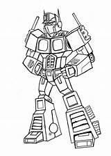 Coloring Prime Pages Optimus Kids sketch template