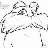 Lorax Seuss sketch template