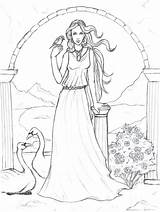 Coloring Artemis Pages Mythology Goddess Getcolorings Getdrawings sketch template