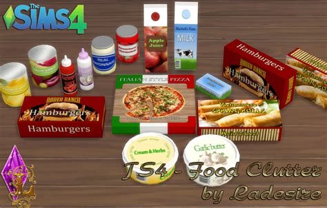 sims  blog food clutter  ladesire