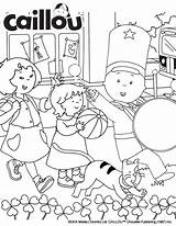 Caillou Coloring sketch template
