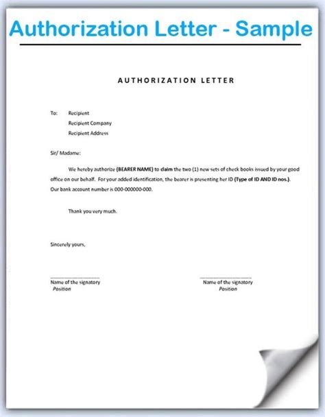 authorization letters templates consent letter sample letter sample