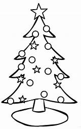 Drawing Christmas Tree Coloring Pages Simple Easy Printable Xmas Colors Whoville Template Colorful sketch template