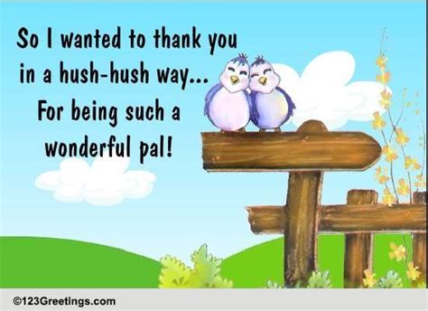 Hush Hush Thank You Free Secret Pal Day Ecards Greeting Cards 123