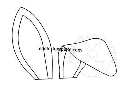 bunny ears pattern easter template