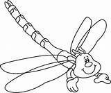 Dragonfly Coloring Pages Printable Fly sketch template