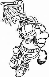 Coloring Pages Funny Cool Garfield Kids Printable sketch template