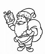 Santa Claus Coloring Pages Christmas Kids Allfreechristmascrafts Printable Scene Vintage Cartoon sketch template