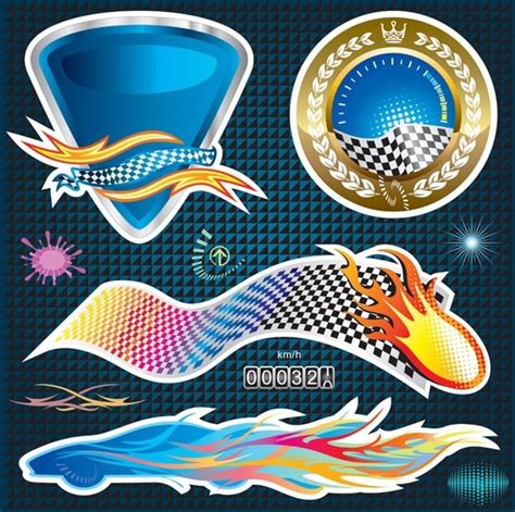 vector trend of car stickers free vector in encapsulated postscript eps