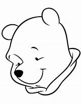 Coloring Simple Pages Pooh Winnie Kids Color Easy Printable Bear Drawing Print Clipart Book Cliparts Standing Stencils Colouring Clip Face sketch template