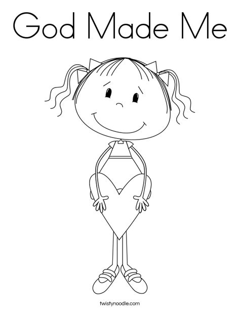 god   coloring page twisty noodle