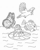 Thumbelina Coloring Page4 sketch template