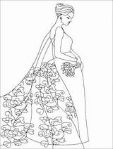 Coloring Pages Fashion Nicole Vintage Book Princess Color Dress Adult Printable Bride Wedding Sheets Woman 39s Getcolorings Line Kids Adults sketch template