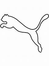 Puma Logo Coloring Pages Colouring Color Brand Popular Coloringpage Ca sketch template