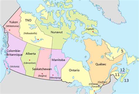 carte du canada archives voyages cartes