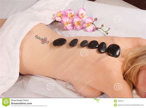 Hot Stone Massage Spa Stock Image Image Of Medicine