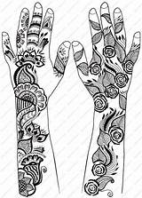 Mehndi Designs Henna Tattoo Stencils sketch template