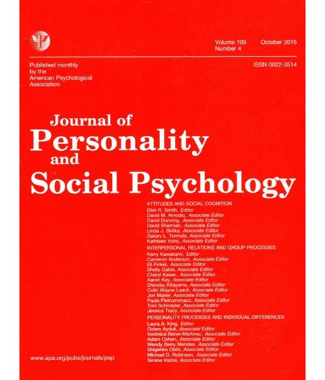 Journal Of Personality And Social Psychology Philippine