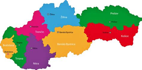 slovakia map  regions  provinces orangesmilecom