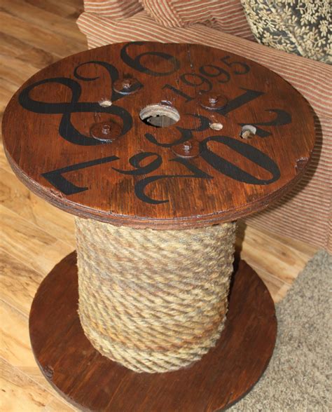 wooden spool table  sale    farmhouse  wood spool table etsy americanlisted