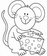 Coloring Pages Cheese Mouse Para Eat Escolha Pasta sketch template