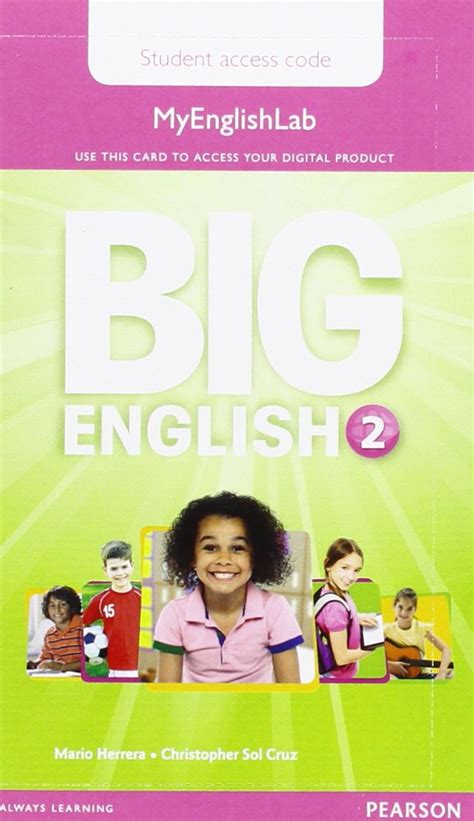 pearson big english  pupils myenglishlab access code shopventuresbookscz