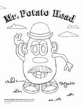 Potato Coloring Head Mr Pages Senses Kids Printable Color Five Bug Template Getdrawings sketch template