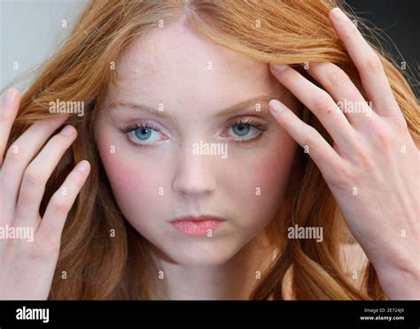 british model lily cole models  res stock photography  images alamy