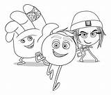 Emoji Coloring Pages Movie Print Film Coloriage Template Rire sketch template