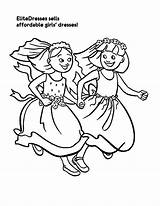 Coloring Pages Friends Together Maid Honor Running sketch template